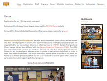 Tablet Screenshot of hoophousebasketball.com